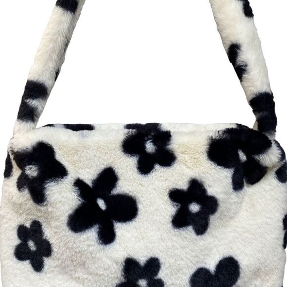 y2k fluffy floral shoulder bag - Picture 3 of 5